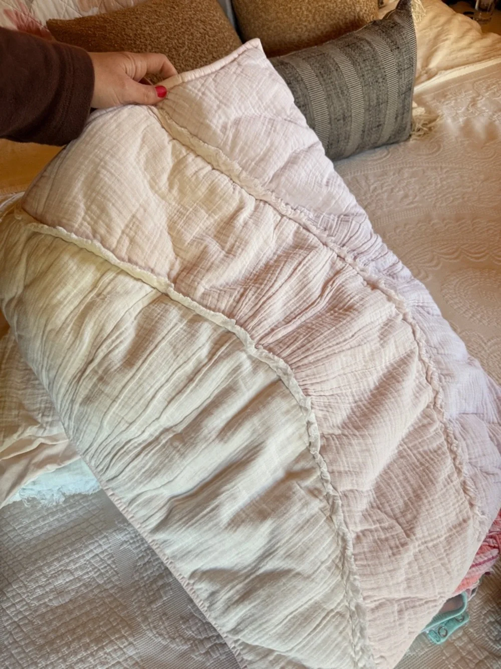 Pottery Barn Kids Ryleigh Ruched Wave Comforter and Sham